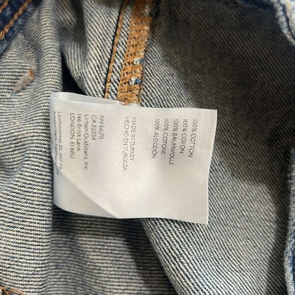 Free People Women's Blue Izzy Low Rise Wide Leg Flare Jeans Size 28 We The Free - Picture 8 of 10